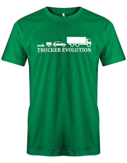Lkw-Fahrer Shirt - Trucker Evolution Grün