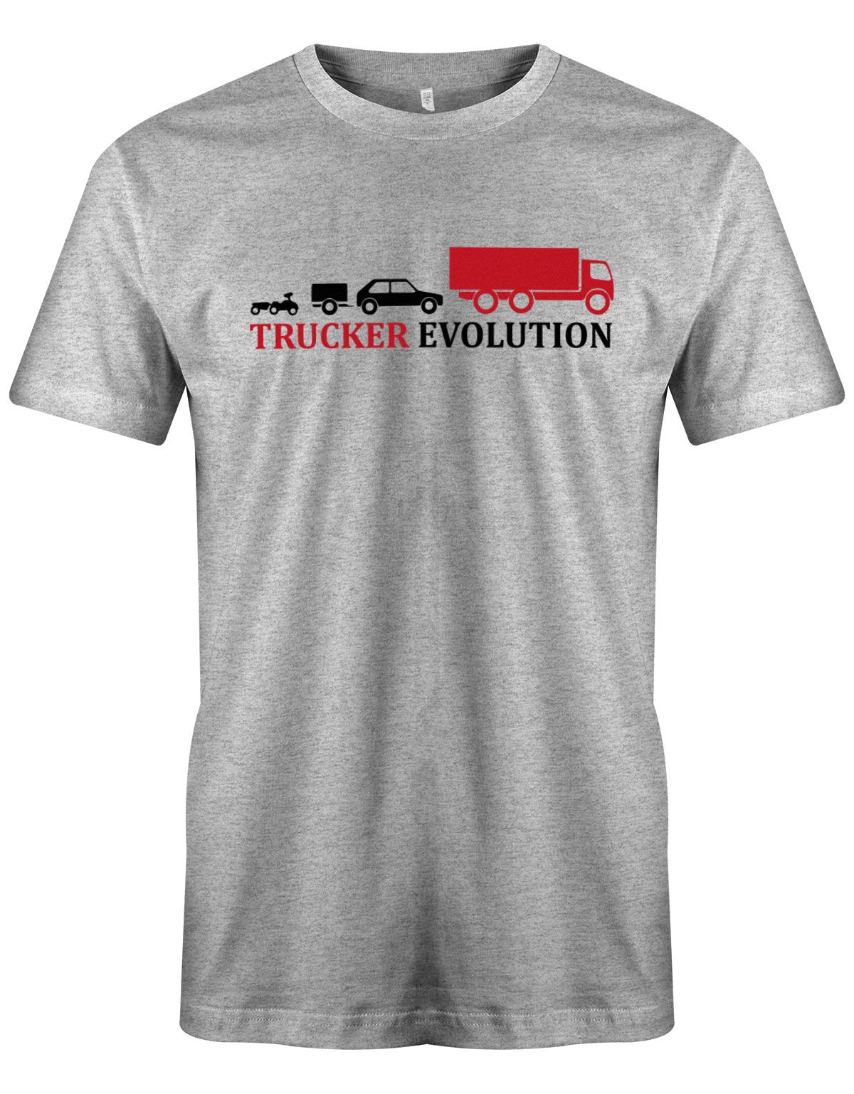 Lkw-Fahrer Shirt - Trucker Evolution Grau