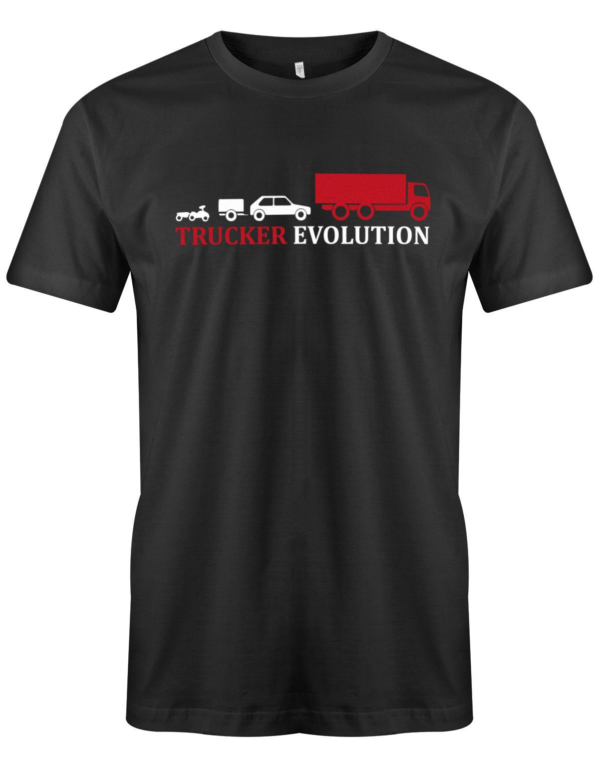 Lkw-Fahrer Shirt - Trucker Evolution Schwarz