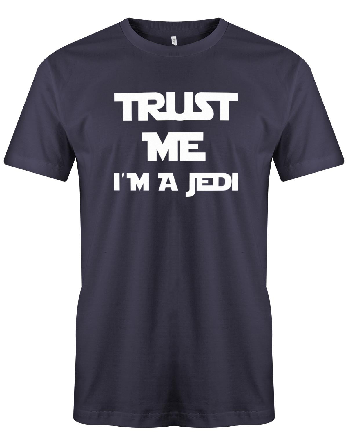 Trust-me-i-m-a-jedi-Herren-Shirt-Navy