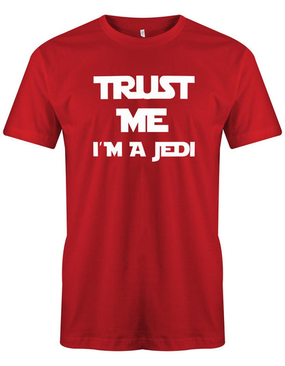 Trust-me-i-m-a-jedi-Herren-Shirt-Rot