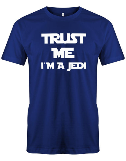 Trust-me-i-m-a-jedi-Herren-Shirt-Royalblau