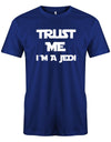 Trust-me-i-m-a-jedi-Herren-Shirt-Royalblau