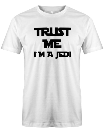Trust-me-i-m-a-jedi-Herren-Shirt-Weiss