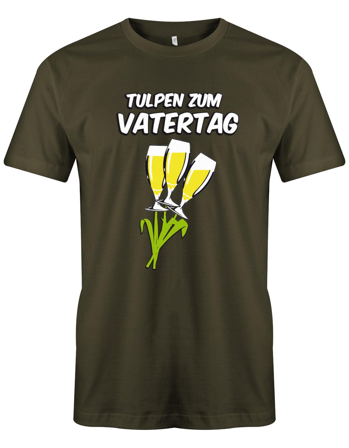 Tulpen-zum-Vatertag-Herren-Shirt-Army