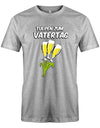 Tulpen-zum-Vatertag-Herren-Shirt-Grau