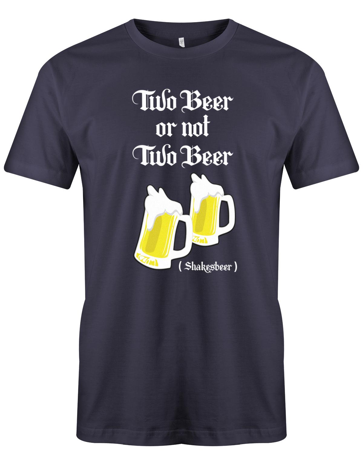Two-beer-or-not-Two-beer-Shakesbeer-Herren-Shirt-Navy