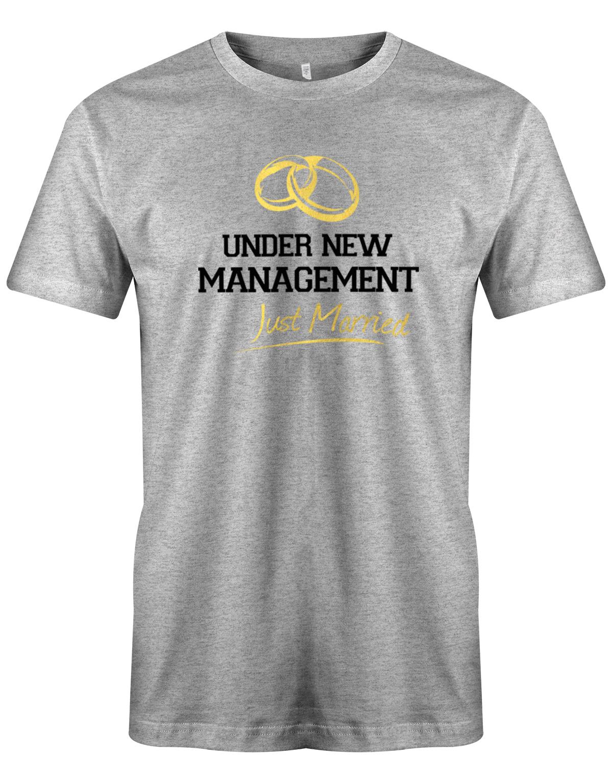 Under-new-Management-JGA-Shirt-Hochzeit-Herren-Grau