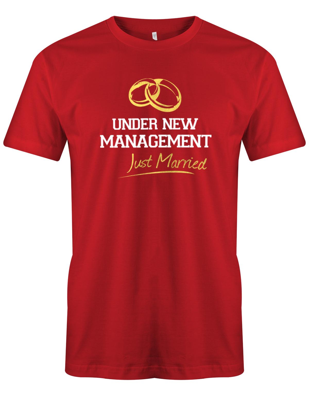 Under-new-Management-JGA-Shirt-Hochzeit-Herren-Rot