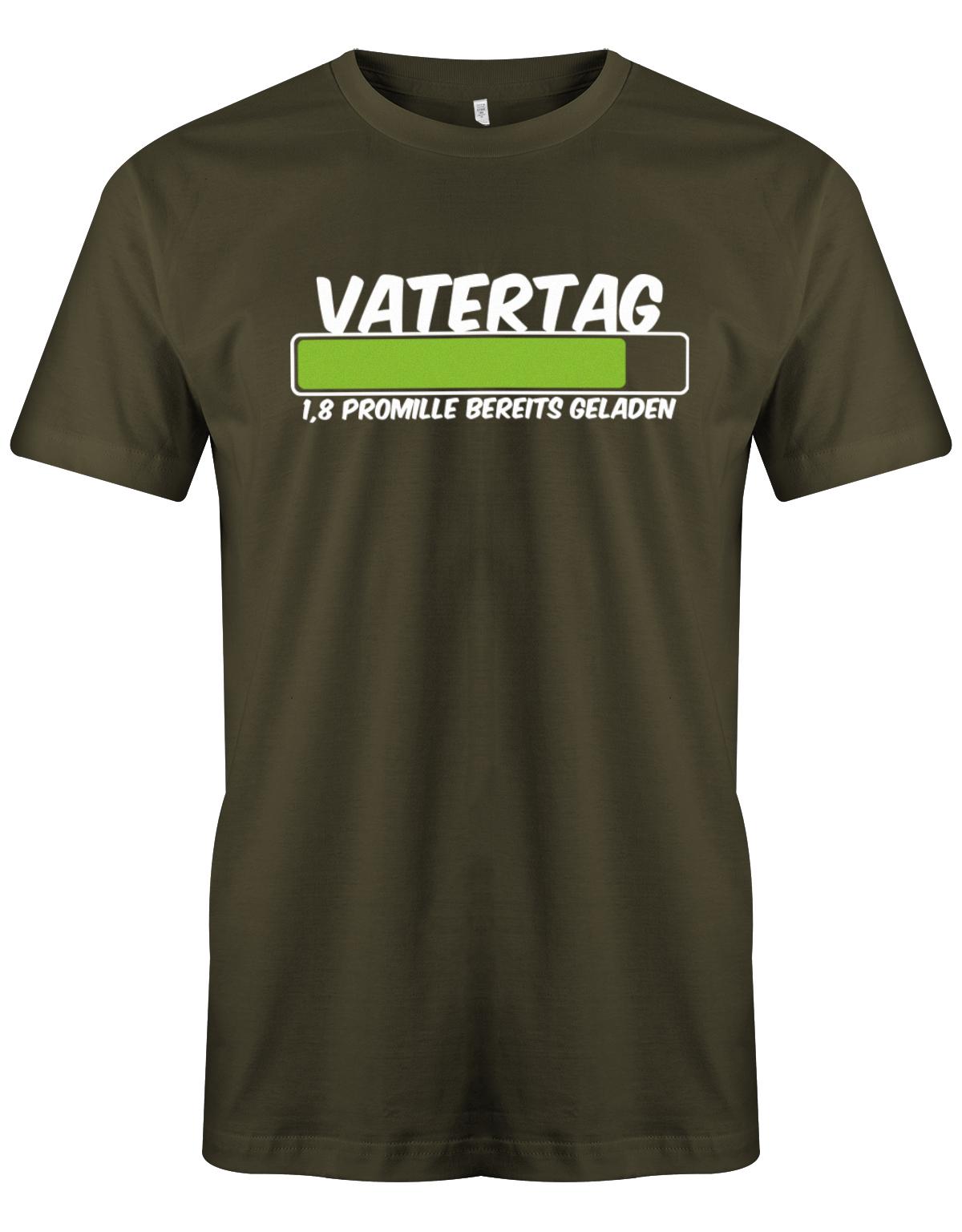 Vatertag-Promile-Ladebalken-Herren-Shirt-Army