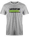Vatertag-Promile-Ladebalken-Herren-Shirt-Grau