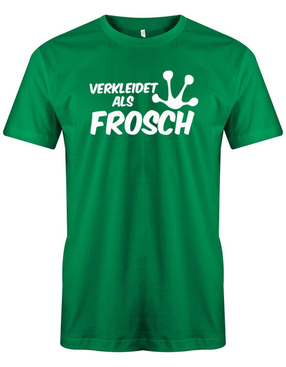 Verkleidet-als-Frosch-Herren-Shirt-Gruen