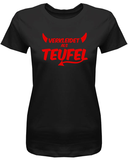 Verkleidet-als-Teufel-Damen-Shirt-Schwarz