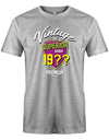 Geburtstag Tshirt für Männer Vintage Superior goods Personalisiert mit Geburtsjahr Premium Product Grau