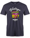 Geburtstag Tshirt für Männer Vintage Superior goods Personalisiert mit Geburtsjahr Premium Product Navy