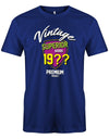 Geburtstag Tshirt für Männer Vintage Superior goods Personalisiert mit Geburtsjahr Premium Product Royalblau