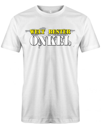 Weltbester-Onkel-Herren-T-Shirt-Weiss