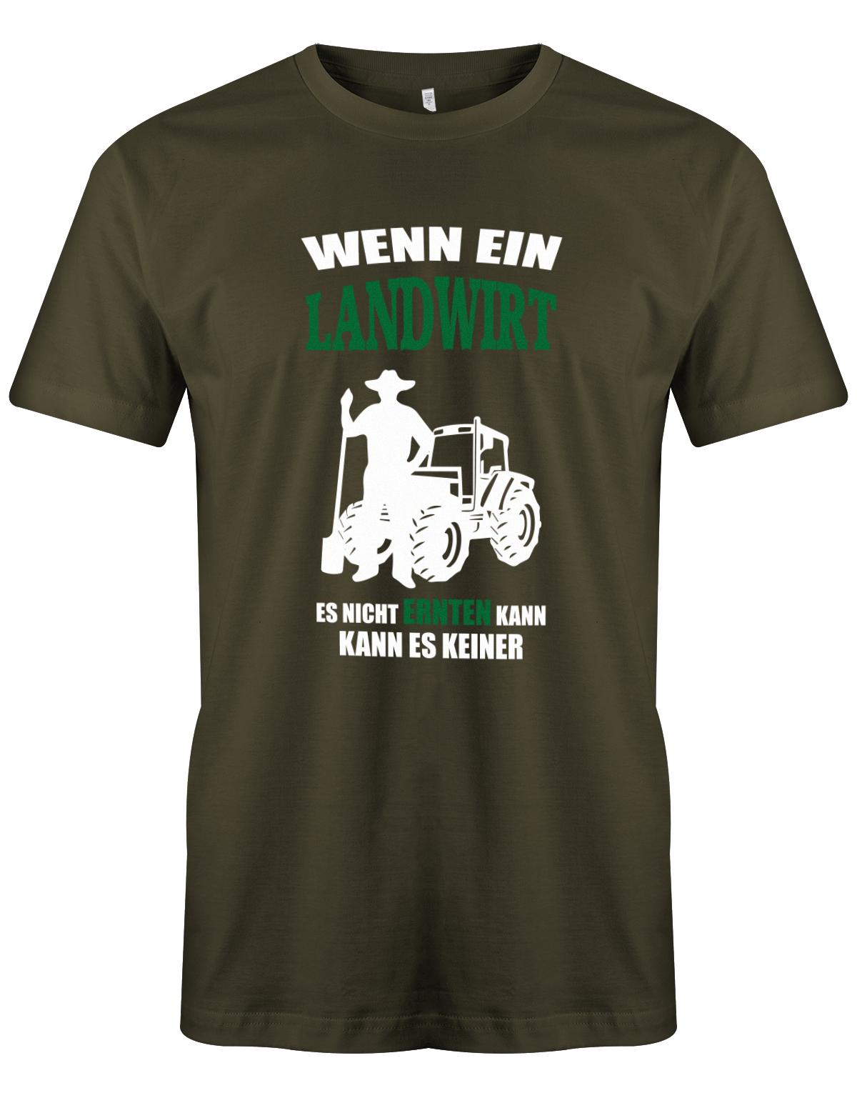 Landwirtschaft Shirt Männer - Wenn ein Landwirt es nicht ernten kann. Kann es keiner Army