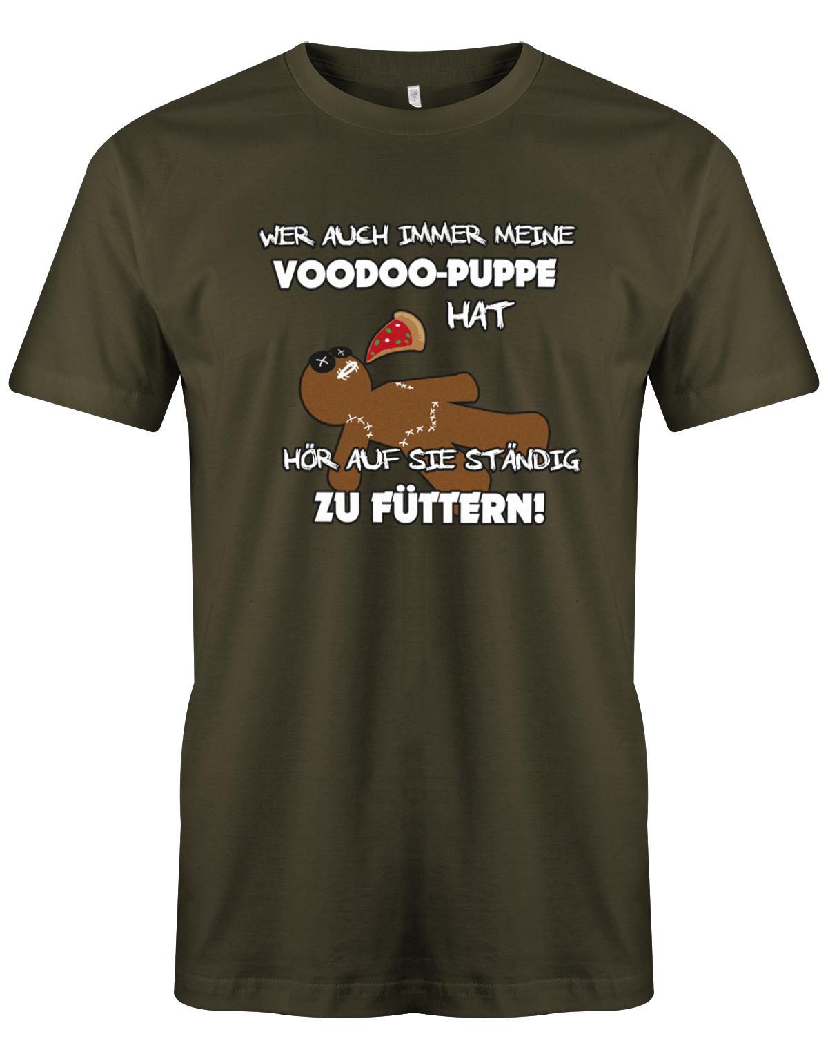 Wer auch immer meine Voodoo Puppe hat - nicht füttern - Sprüche Shirt  Herren Shirt Army