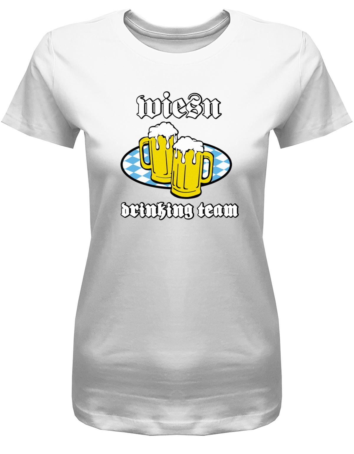 Wiesn-Drinking-Team-Damen-Shirt-Weiss