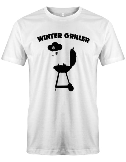 Winter-Griller-Schnee-Herren-Grill-Shirt-weiss