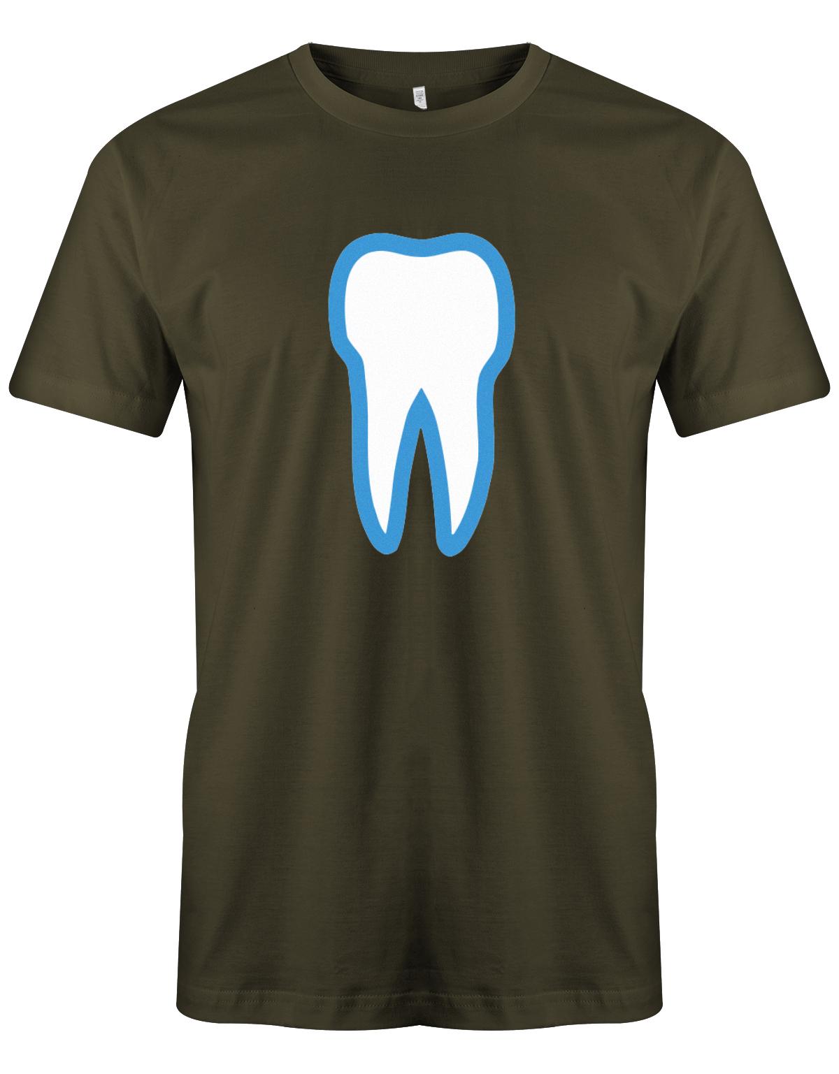 Zahn Kostüm Ersatz - Zahnarzt - Zahnfee Männer Shirt Army
