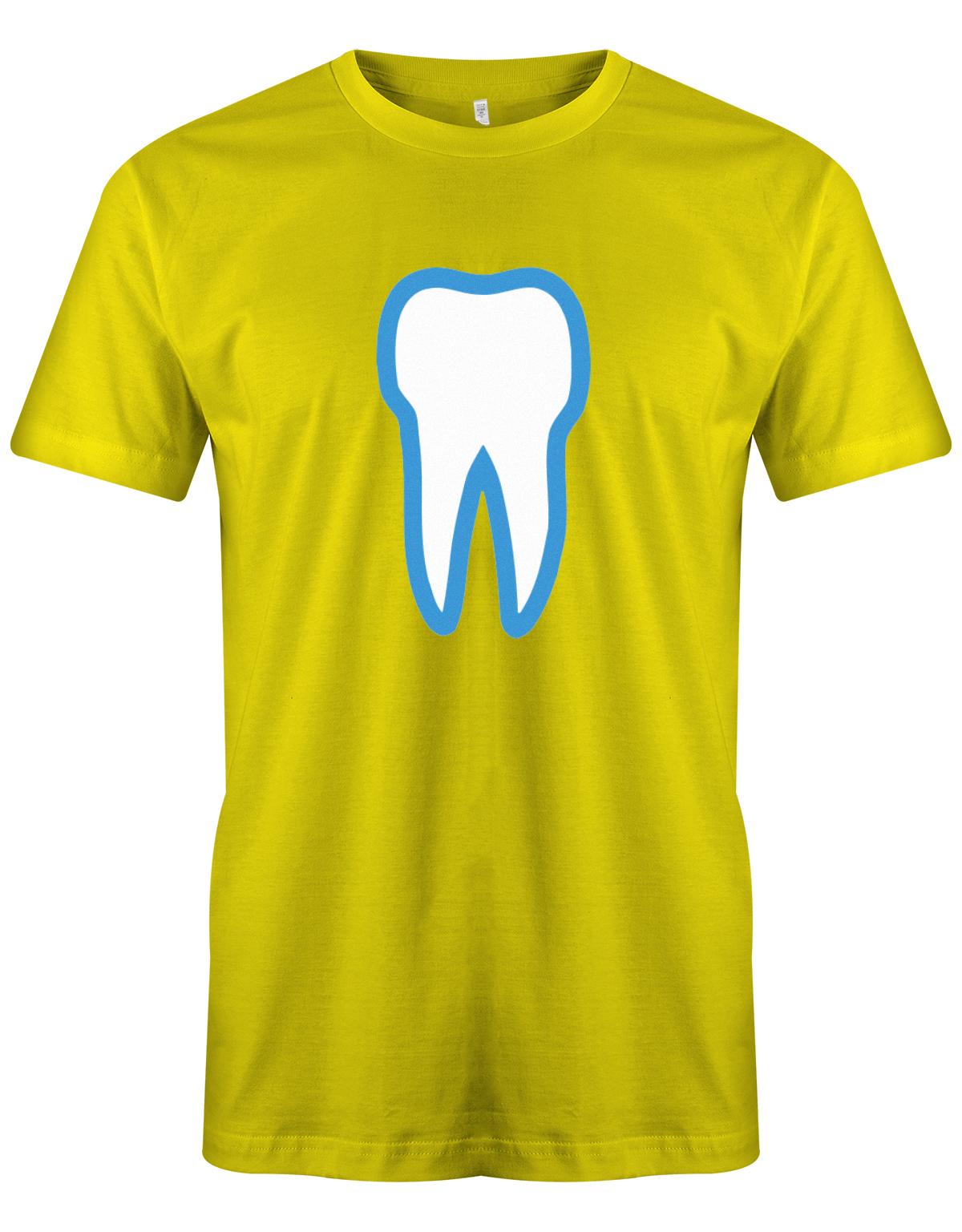 Zahn Kostüm Ersatz - Zahnarzt - Zahnfee Männer Shirt Gelb