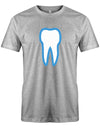 Zahn Kostüm Ersatz - Zahnarzt - Zahnfee Männer Shirt Grau