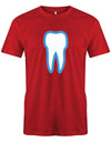 Zahn Kostüm Ersatz - Zahnarzt - Zahnfee Männer Shirt Rot