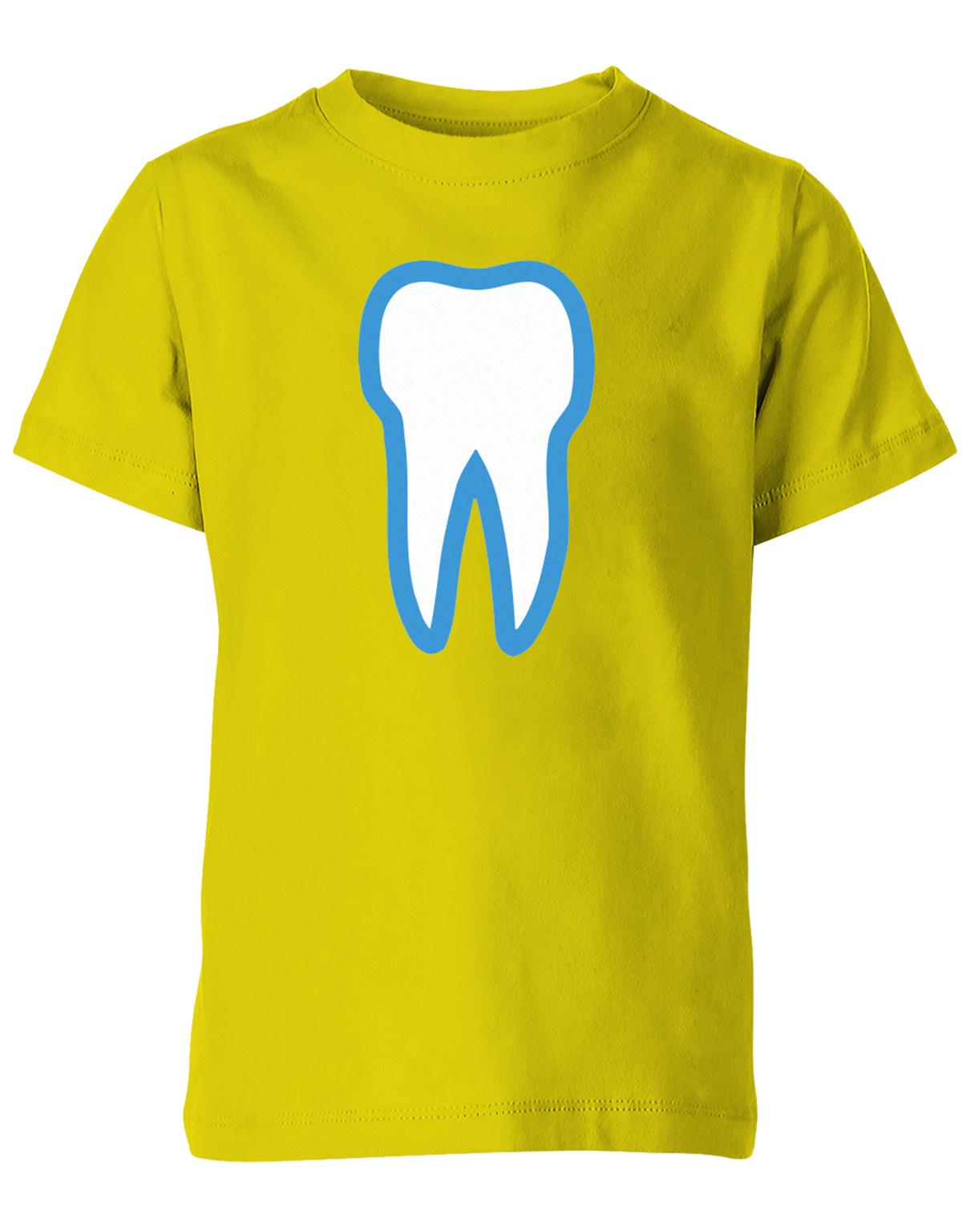 Zahn-kost-m-kinder-shirt-gelb