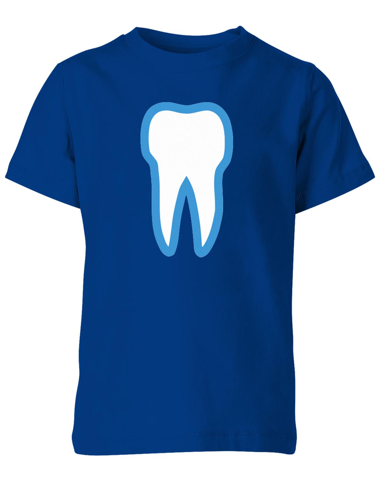 Zahn-kost-m-kinder-shirt-royalblau