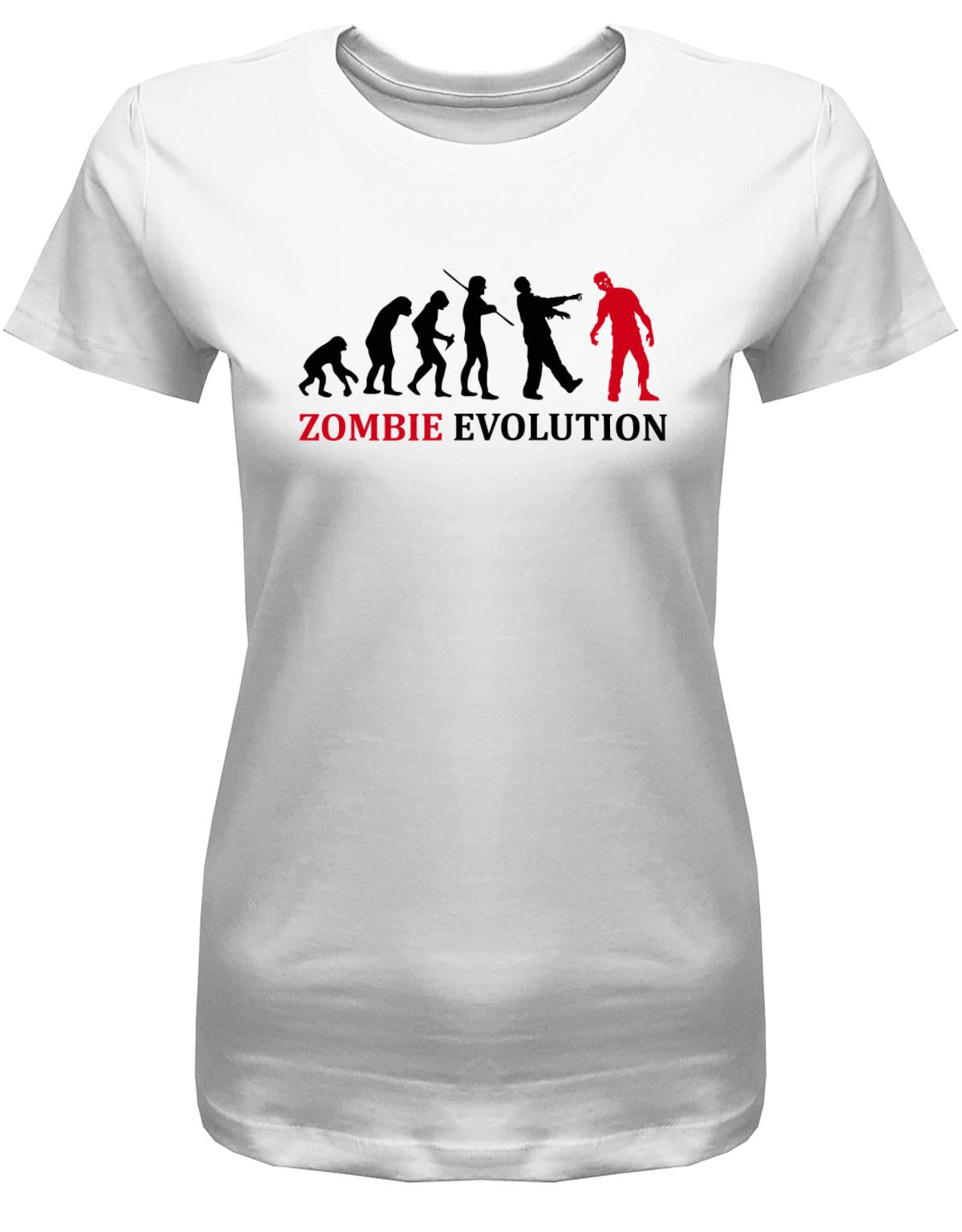 Zombie-Evolution-Damen-Halloween-Shirt-weiss