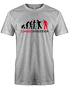 Zombie-Evolution-Herren-Halloween-Shirt-Grau