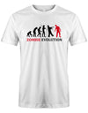 Zombie-Evolution-Herren-Halloween-Shirt-Weiss