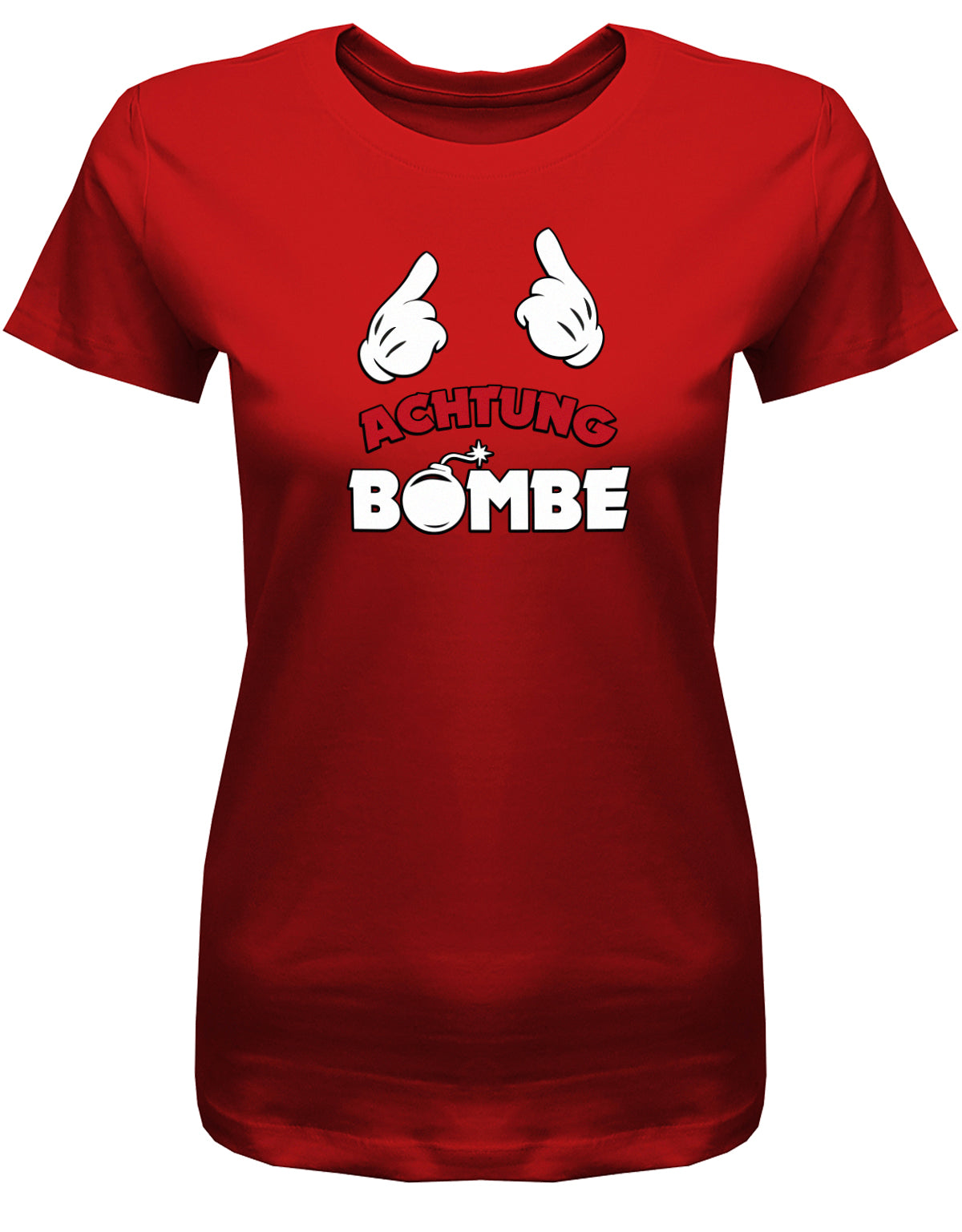 achtung-bombe-damen-shirt-rot