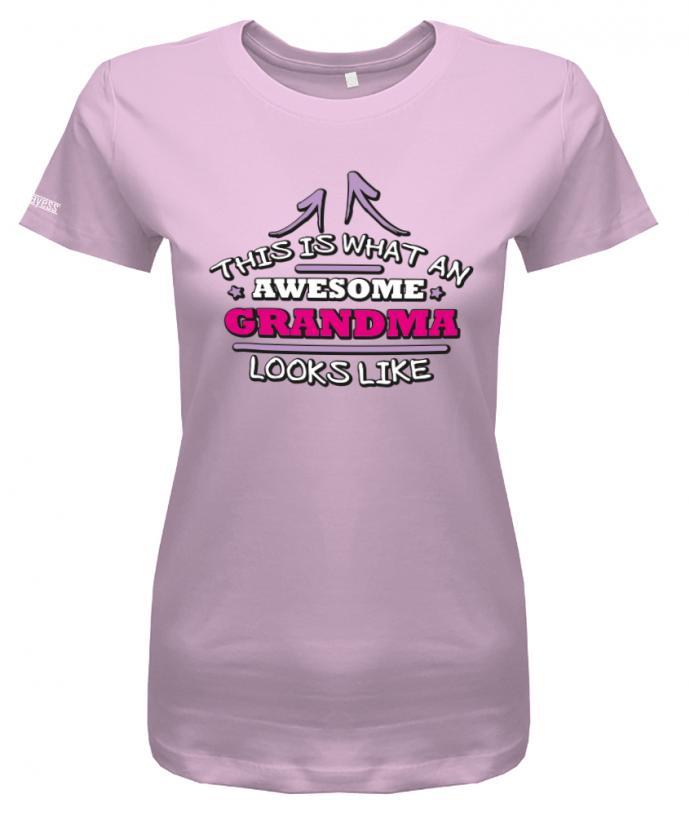 awesome-grandma-damen-shirt-rosa
