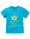T Shirt 2 Geburtstag Junge Baby. Der 2 Jährige Prinz. Personalisiert mit Namen vom Geburtstagskind. geburtstag shirt mit krone und namen. Blau