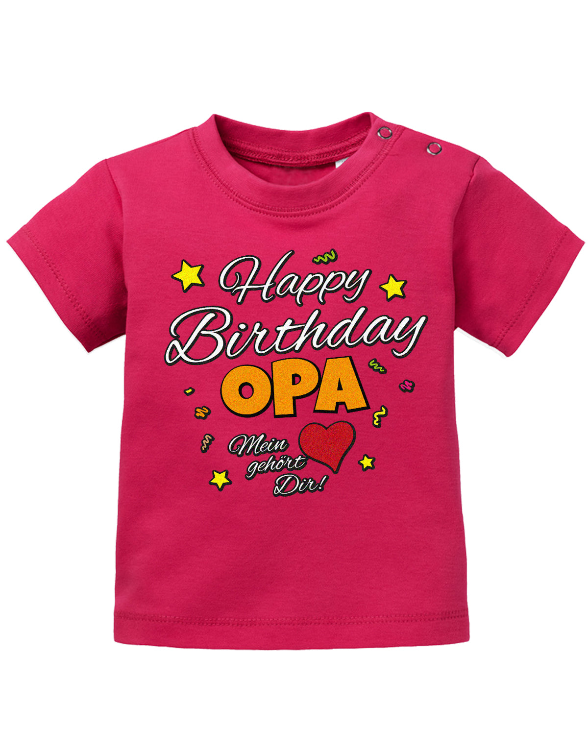 Opa Spruch Baby Shirt. Happy Birthday, Opa, mein Herz gehört Dir. Sorbet