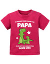 Papa Spruch Baby Shirt. Du machst einen tollen Job, Papa. Alles Gute zum Geburtstag. Personalisiert mit Namen. Sorbet