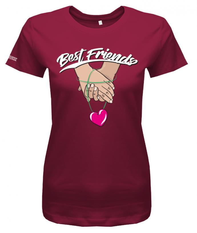 Best Friends Freunde Shirt BFF Hand in Hand Herz Shirt Sorbet