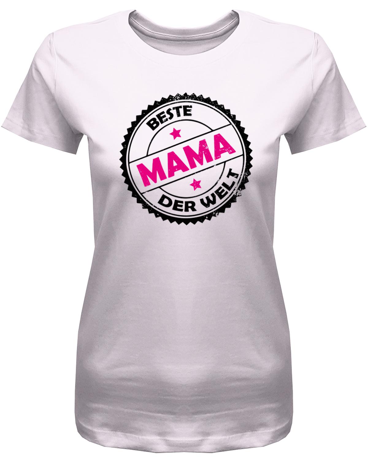 beste-Mama-der-Welt-Stempel-Grunge-Damen-Shirt-Rosa