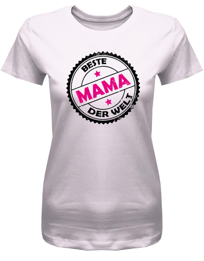 beste-Mama-der-Welt-Stempel-Grunge-Damen-Shirt-Rosa
