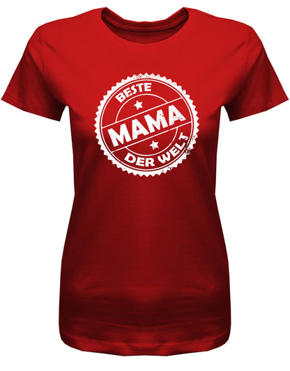 beste-Mama-der-Welt-Stempel-Grunge-Damen-Shirt-Rot