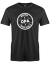Opa Shirt bedruckt mit Bester Opa Stempel Opa in Schwarz