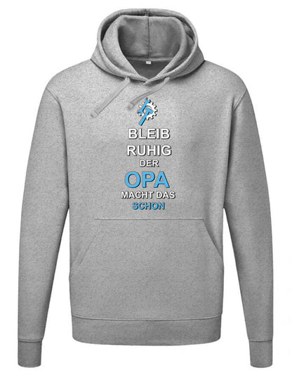 bleib-ruhig-opa-macht-das-schon-herren-hoodie-grau