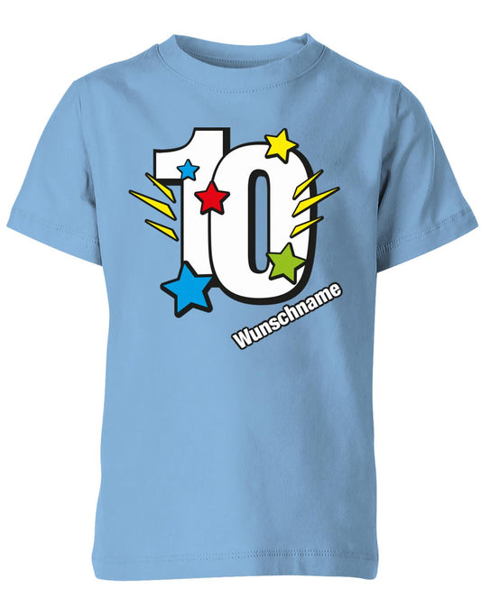 bunte-sterne-10-geburtstag-wunschname-kinder-shirt-hellblau