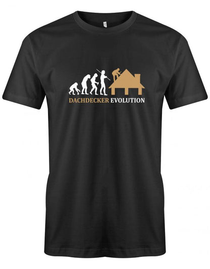 Dachdecker Shirt - Dachdecker Evolution Schwarz