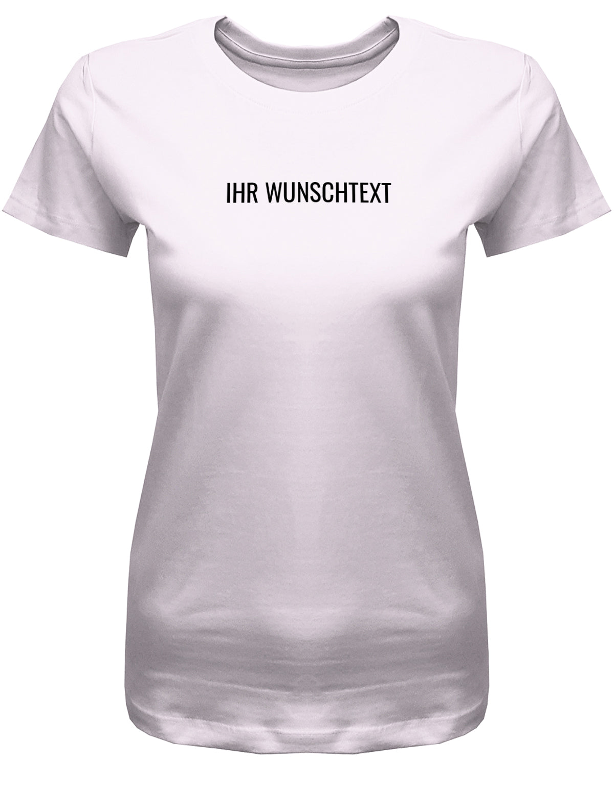 Frauen Tshirt mit Wunschtext. Minimalistisches Design. Rosa