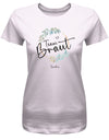 JGA Shirt Braut Team Braut mit Name Flower Blumen Ring Frauen