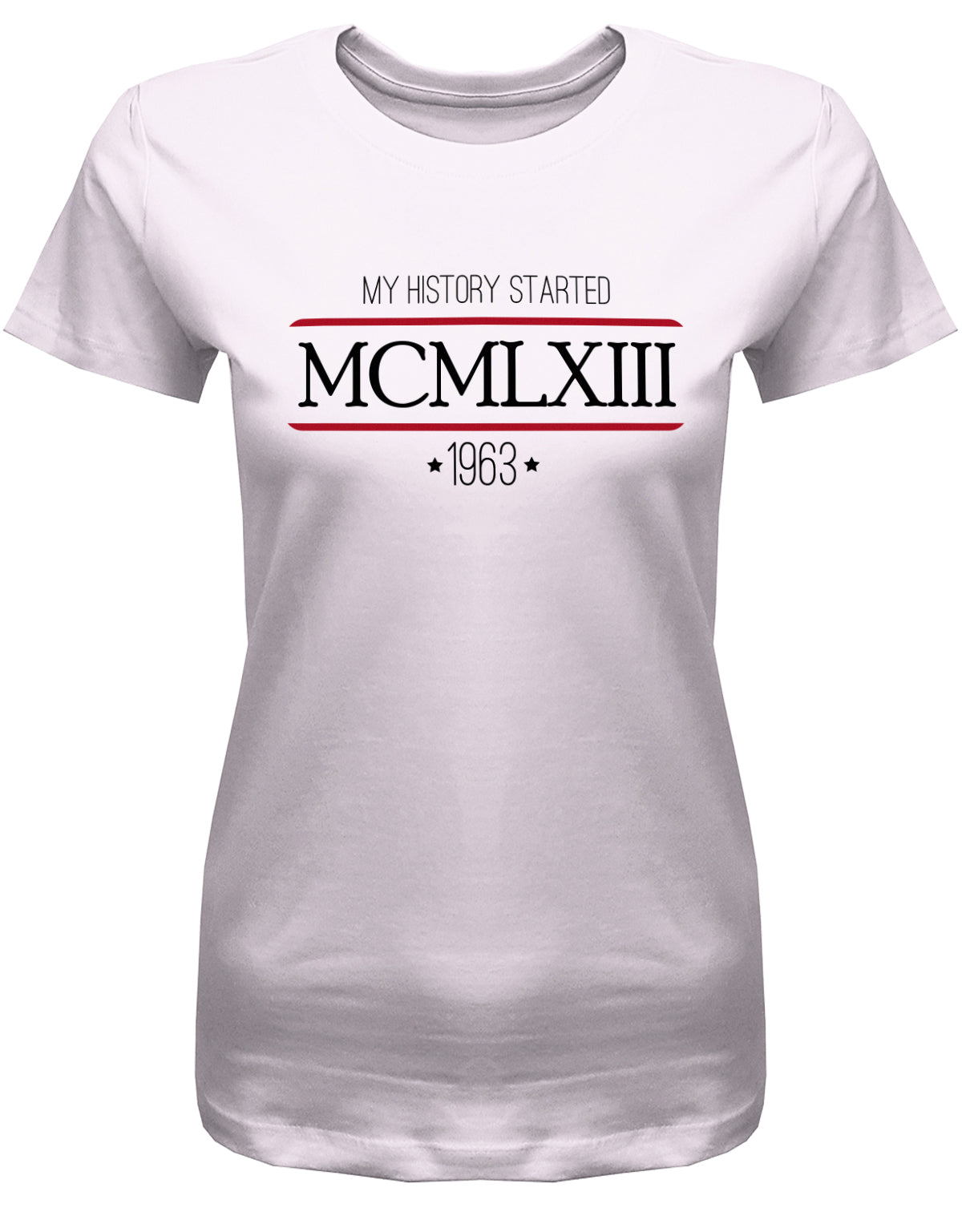 my history started 1963 - MCMLXIII römische Zahlen - Jahrgang 1963 Geschenk Frauen Shirt
